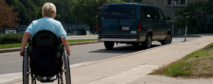 Designated accessible parking