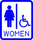 Accessible Women’s Washroom Icon